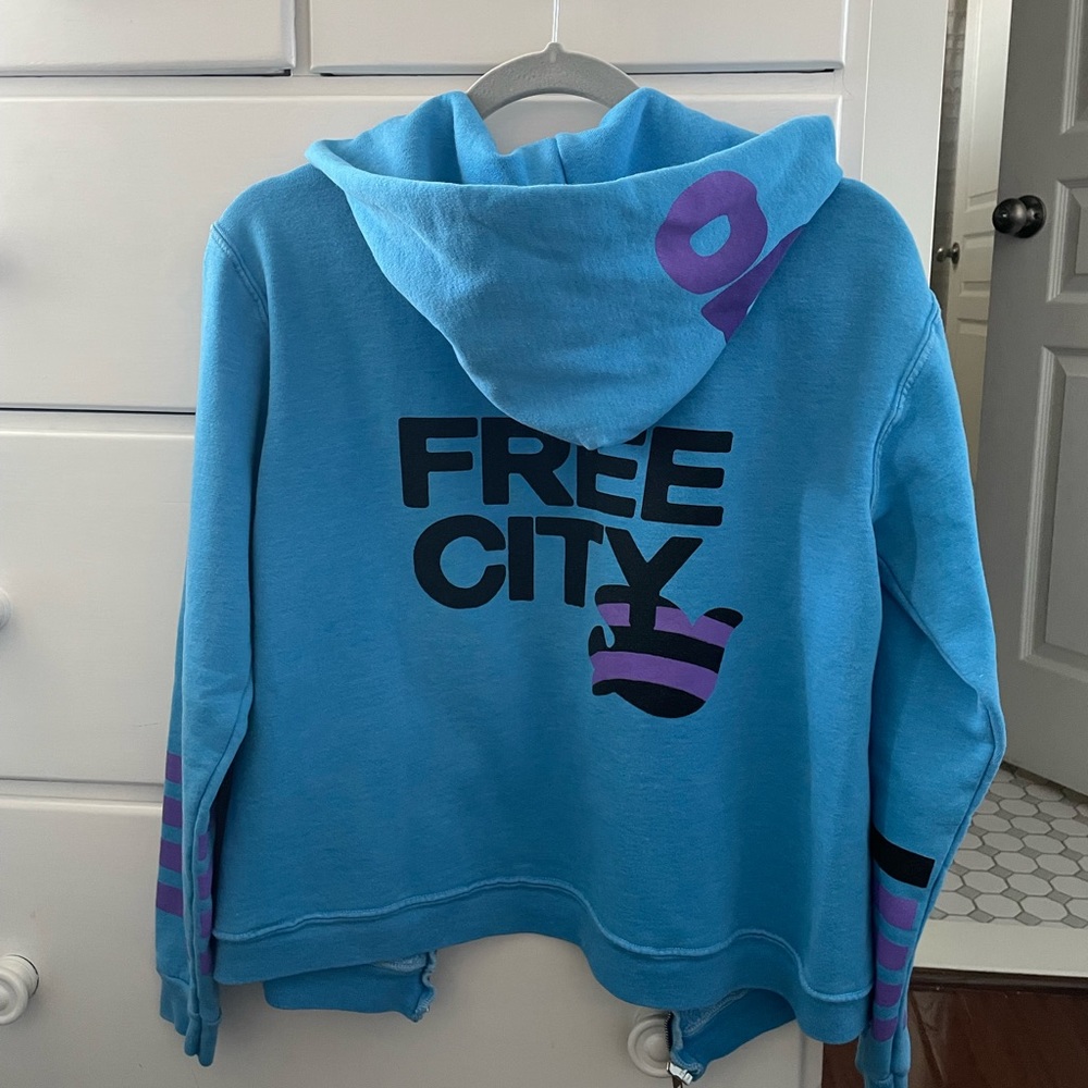 Blue Free City Let’s Go Zip Up Hoodie